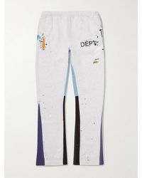 GALLERY DEPT. - Logo-Print Paint-Splattered Cotton-Jersey Sweatpants - Lyst