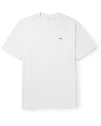 NN07 - Adam Logo-embroidered Pima Cotton-jersey T-shirt - Lyst
