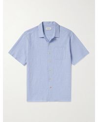 Oliver Spencer - Riviera Cotton-blend Seersucker Shirt - Lyst