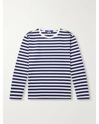 Junya Watanabe - Striped Cotton-Jersey T-Shirt - Lyst