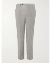 Slowear - Venezia 1951 Slim-Fit Pleated Checked Wool Trousers - Lyst