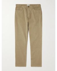 Hartford - Tim Straight-Leg Cotton-Blend Corduroy Trousers - Lyst