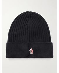 Moncler - Logo-Embroidered Virgin Wool Beanie - Lyst