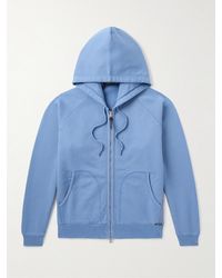 Tom Ford - Slim-Fit Cotton-Jersey Zip-Up Hoodie - Lyst