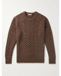 Alex Mill - Cable-knit Merino Wool-blend Sweater - Lyst