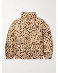 Wacko Maria - Nanga Logo-embroidered Leopard-print Quilted Shell Down Jacket - Lyst