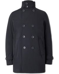 Herno - Double-Breasted Padded Stretch-Shell Down Peacoat - Lyst