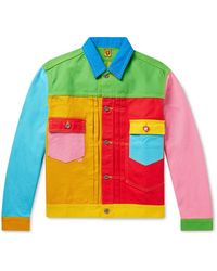 Human Made Embroidered Patchwork Denim Trucker Jacket - Multicolor