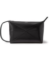 Loewe - Puzzle Fold Leather Wash Bag - Lyst