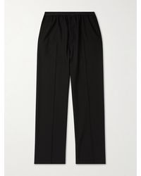 Balenciaga - Wide-leg Wool Trousers - Lyst