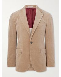 Brunello Cucinelli - Cotton-Blend Corduroy Suit Jacket - Lyst