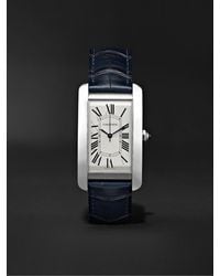 Cartier - Tank Américaine Automatic 45mm Steel And Alligator Watch - Lyst