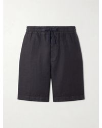 Altea - Samuel Straight-leg Linen Drawstring Shorts - Lyst