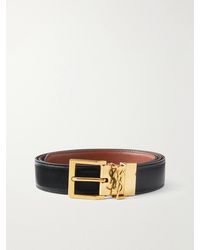 Saint Laurent - 3cm Reversible Leather Belt - Lyst