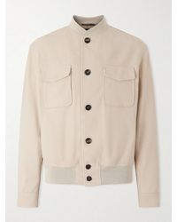 Slowear - Suede Bomber Jacket - Lyst