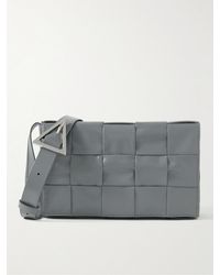 Bottega Veneta - Cassette Intrecciato Leather Messenger Bag - Lyst