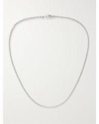 Tom Wood - Anker Rhodium-plated Chain Necklace - Lyst
