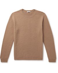 Boglioli - Slim-fit Brushed Wool And Cashmere-blend Sweater - Lyst