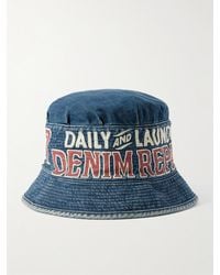 Kapital - Laundry Printed Denim Bucket Hat - Lyst