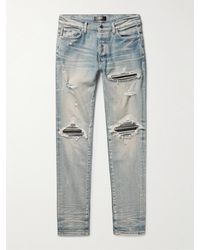 Amiri - MX1 Skinny Jeans mit Einsätzen in Distressed-Optik - Lyst