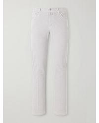 Kiton - Straight-Leg Cotton-Blend Corduroy Trousers - Lyst