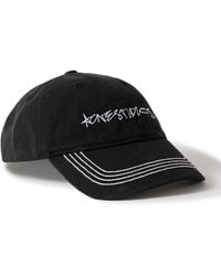 Acne Studios - Cuddy Logo-embroidered Organic Cotton-twill Baseball Cap - Lyst