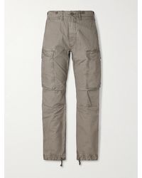 RRL - Slim-Fit Tapered Washed-Cotton Cargo Trousers - Lyst