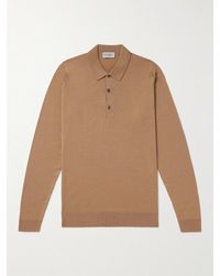 John Smedley - Belper Slim-fit Merino Wool Polo Shirt - Lyst