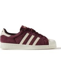 adidas Originals - Superstar 82 Leather And Rubber-trimmed Suede Sneakers - Lyst