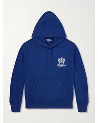 Polo Ralph Lauren - Logo-Print Cotton-Blend Jersey Hoodie - Lyst