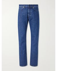 Stone Island - Denim Straight-Leg Regenerative Cotton Jeans - Lyst