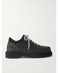 Diemme - Cornaro Gomma Rubber And Suede-Trimmed Full Grain-Leather Sneakers - Lyst