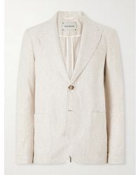 Oliver Spencer - Tillman Herringbone Cotton And Linen-Blend Suit Jacket - Lyst