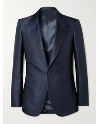 Kingsman - Silk-jacquard And Twill Tuxedo Jacket - Lyst
