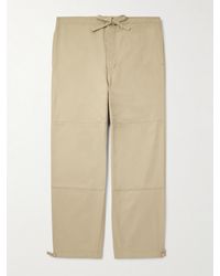 Visvim - Sharma Straight-leg Cotton-twill Drawstring Chinos - Lyst