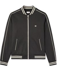 Celine - Triomphe Teddy Slim-Fit Logo-Embroidered Tech-Jersey Track Jacket - Lyst