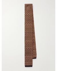 Missoni - Striped Crochet-Knit Wool And Silk-Blend Tie - Lyst