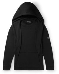 gym and workout clothes Hoodies Mens Clothing Activewear Raf Simons Smiley Patch Cotton Jersey Hoodie in Black for Men 