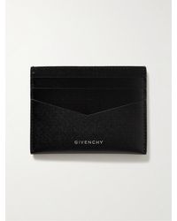 Givenchy - Kartenetui aus strukturiertem Leder mit Logoprint - Lyst