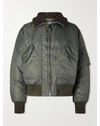 WTAPS - Padded Fleece-trimmed Shell Jacket - Lyst