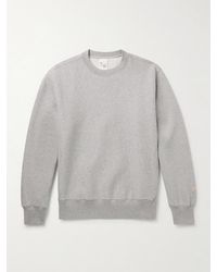 Nudie Jeans - Hasse Sweatshirt aus Jersey aus einer Baumwollmischung mit Logoapplikation - Lyst