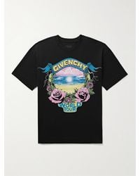 Givenchy - T-shirt oversize 4world tour in cotone - Lyst