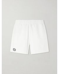 Bode - Field Straight-Leg Logo-Embroidered Cotton-Twill Shorts - Lyst
