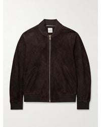 Paul Smith - Suede Bomber Jacket - Lyst