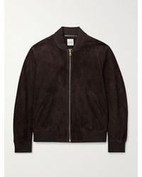 Paul Smith - Suede Bomber Jacket - Lyst