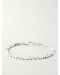 Mikia - Sterling And Emerald Chain Bracelet - Lyst