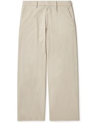NN07 - Kay 1809 Pleated Stretch-cotton Twill Trousers - Lyst