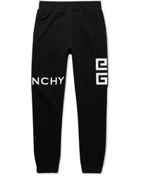 Givenchy - Slim-fit Logo-embroidered Cotton-jersey Sweatpants - Lyst