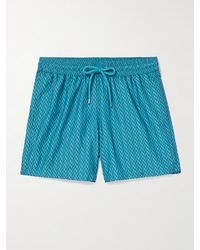 Frescobol Carioca - Copacabana Straight-Leg Mid-Length Recycled Herringbone Swim Shorts - Lyst