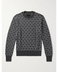 Givenchy - Logo-Jacquard Wool-Blend Sweater - Lyst